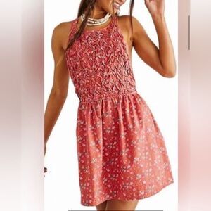 NWT Free People Petunia floral sun dress